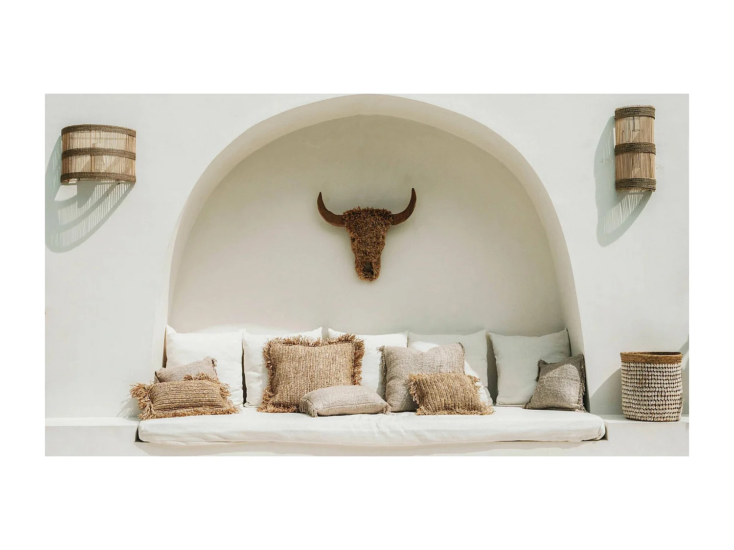 Applique Jalal éco-chic en rotin