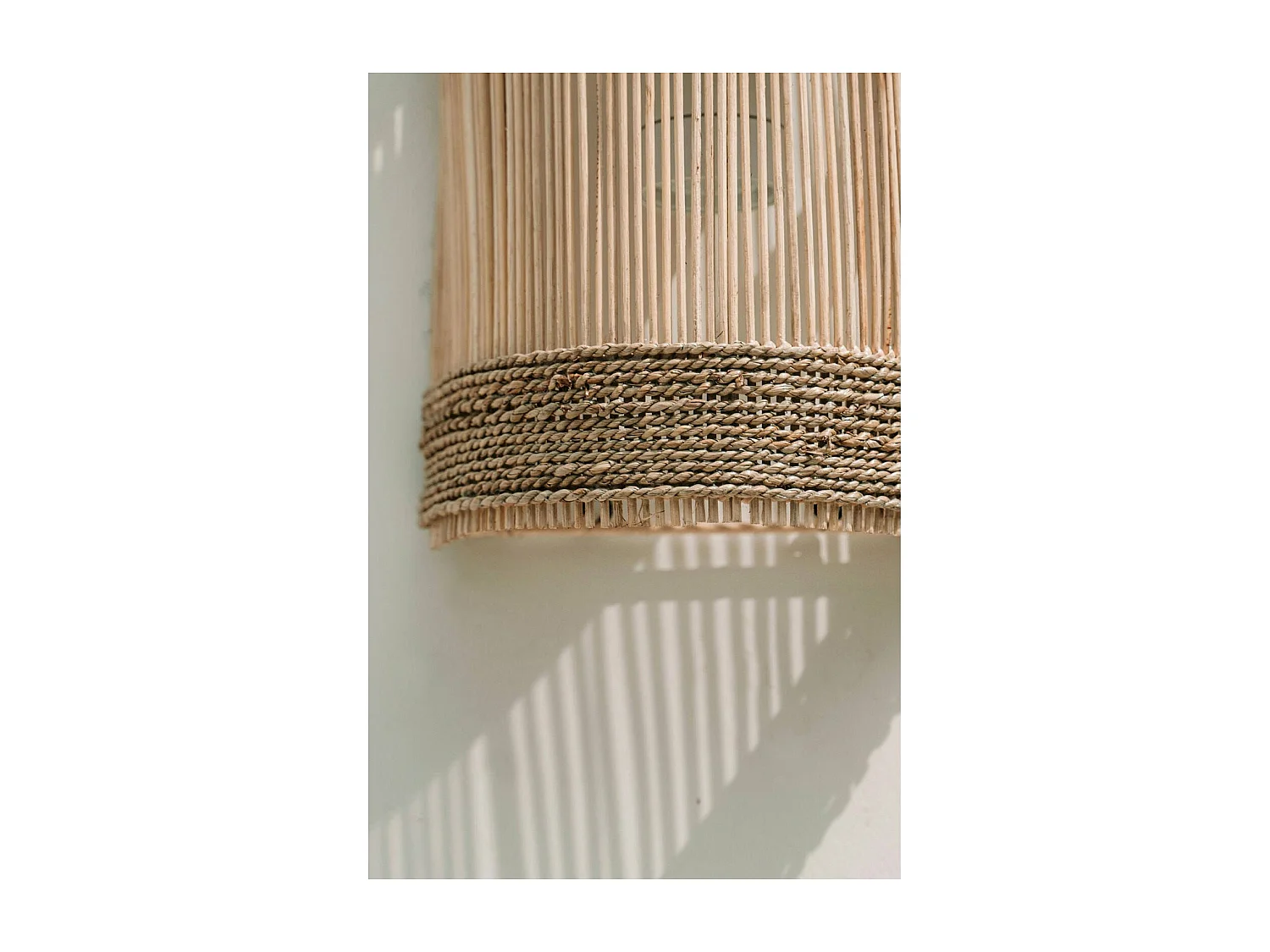 Applique Jalal éco-chic en rotin