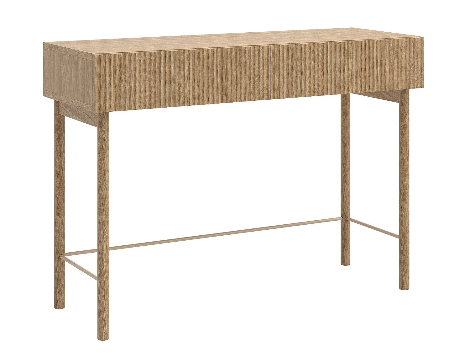 Schminktisch - 100 cm - Eichenholzoptik - NOLIE
