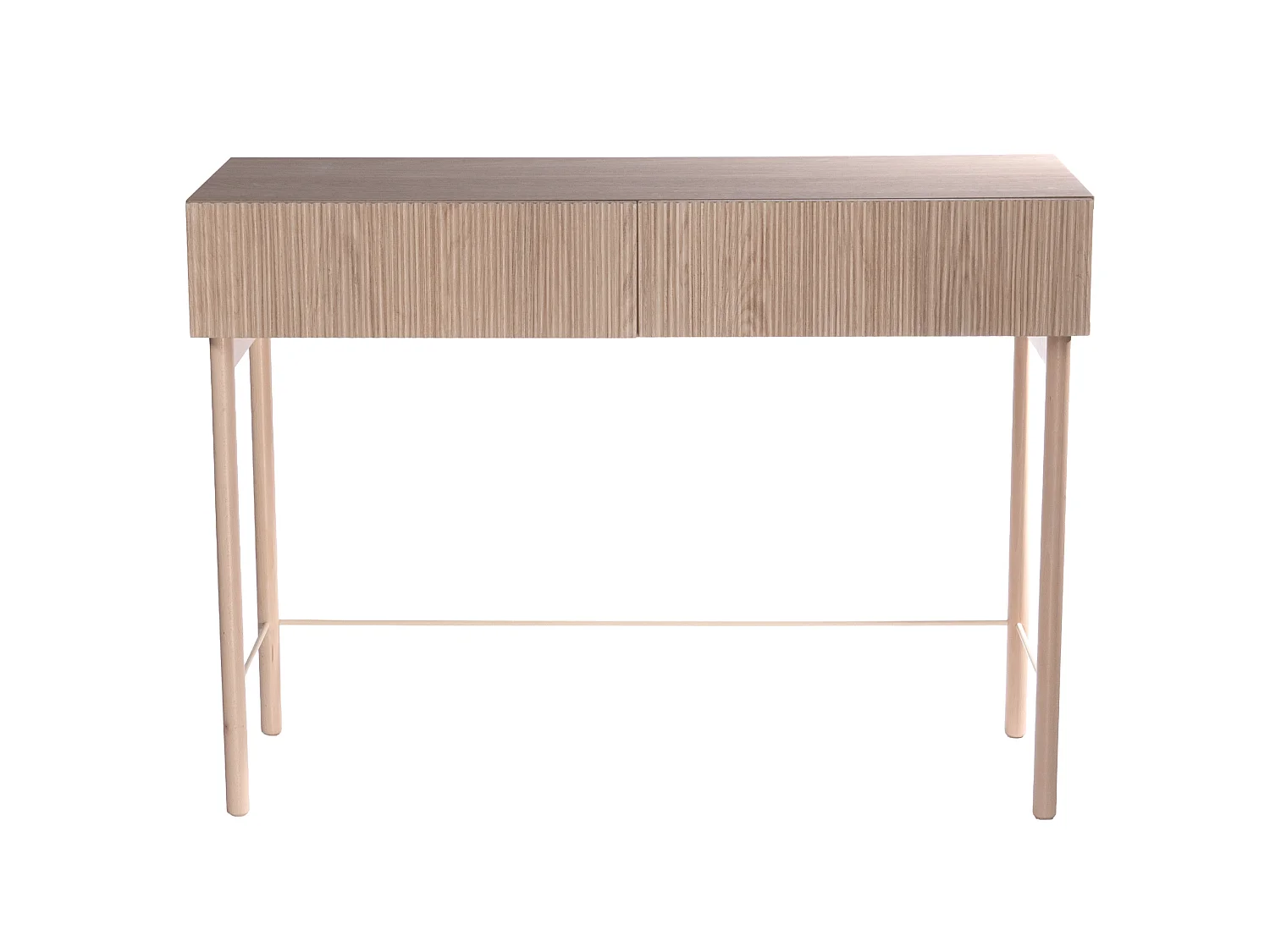 Kaptafel met lade - staand - 110 cm - geolied eikenhoutkleur - NOLIE