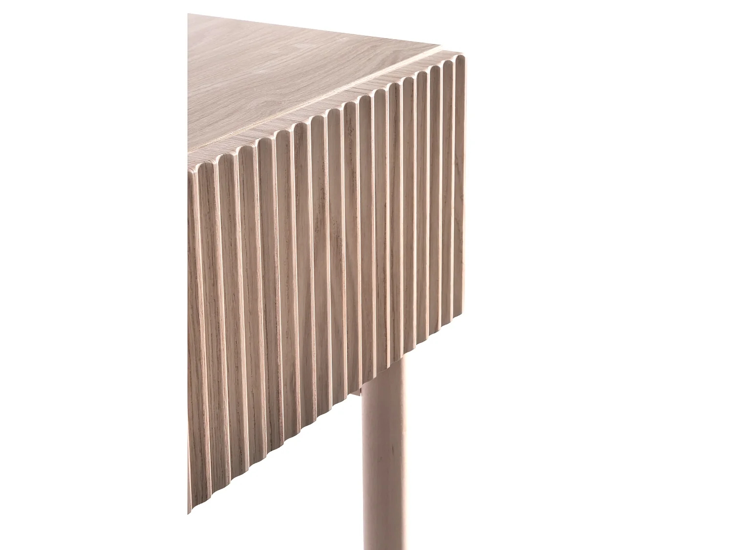 Kaptafel met lade - staand - 110 cm - geolied eikenhoutkleur - NOLIE