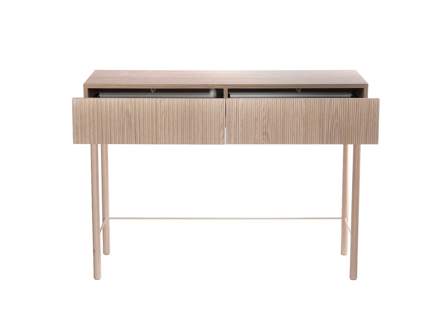 Kaptafel met lade - staand - 110 cm - geolied eikenhoutkleur - NOLIE
