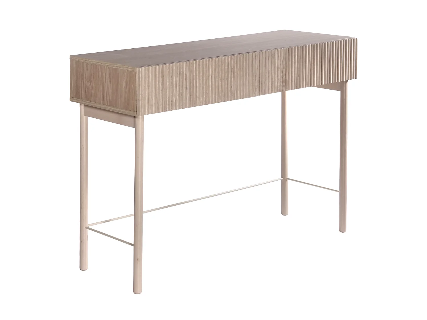 Kaptafel met lade - staand - 110 cm - geolied eikenhoutkleur - NOLIE