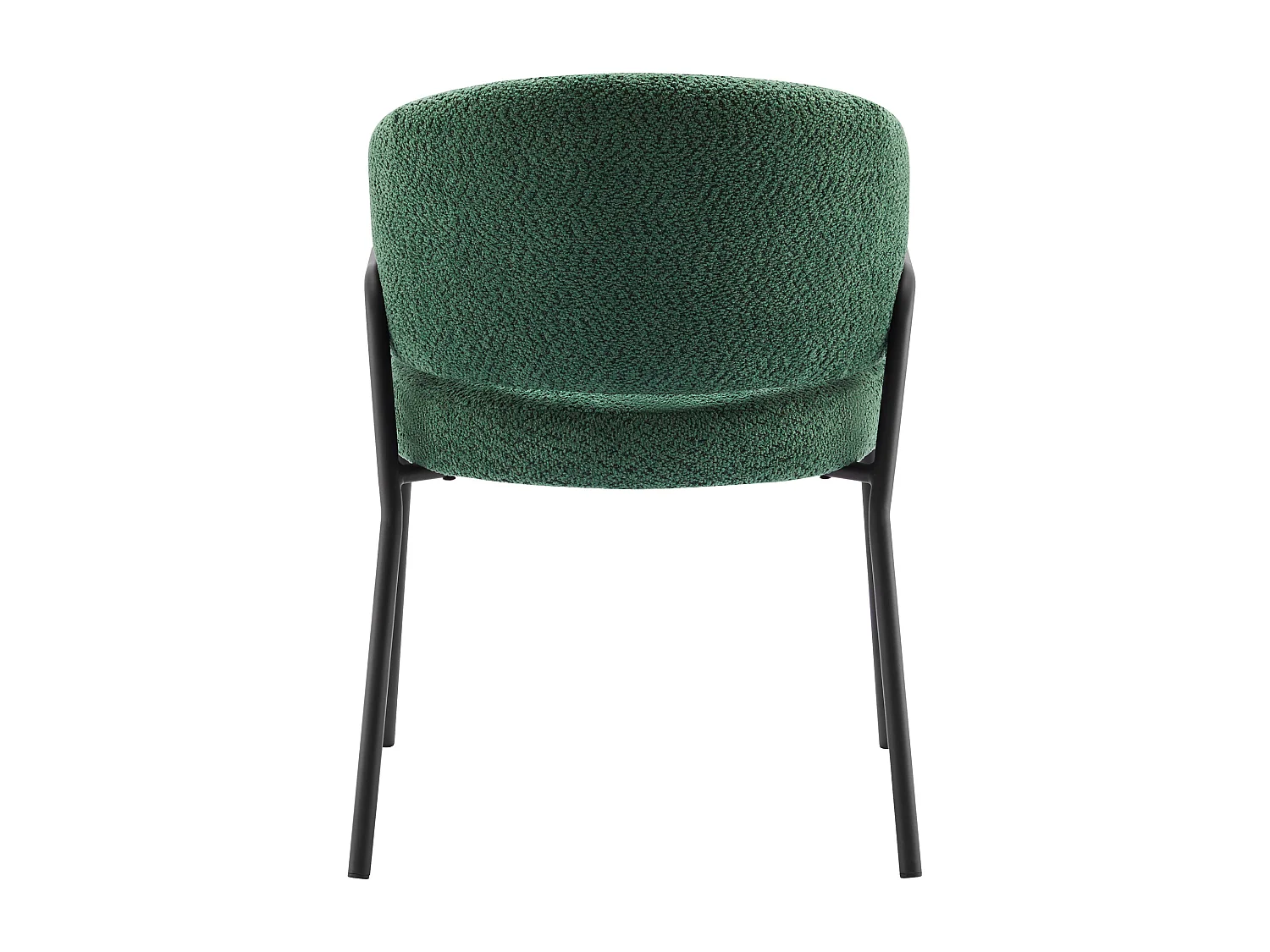 Lot de 2 Chaises, Chaises de salle à manger, Chaises de maquillage - Velours et métal - Vert foncé - BLITZ