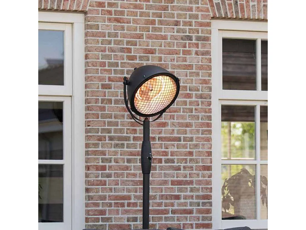 Chauffage sur pied Indus 2100 W Halogène Noir