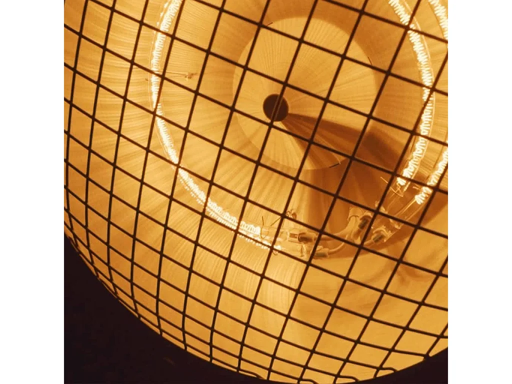 Chauffage sur pied Indus 2100 W Halogène Noir