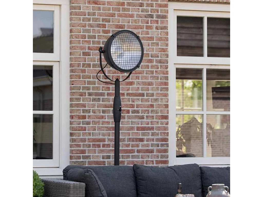 Chauffage sur pied Indus 2100 W Halogène Noir