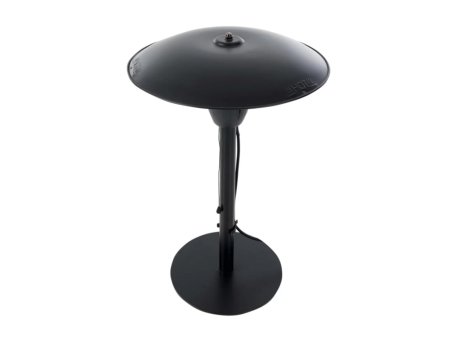 Chauffage de table Barcelona 1500 W Halogène Noir