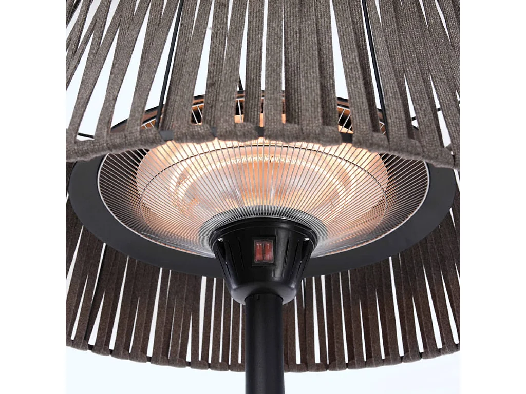 Staande verwarmer Artix Corda 2100 W halogeen bruin