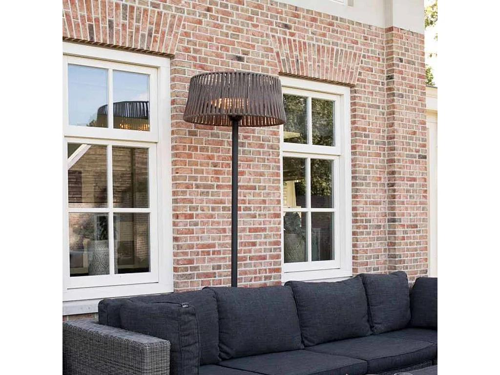 Staande verwarmer Artix Corda 2100 W halogeen bruin