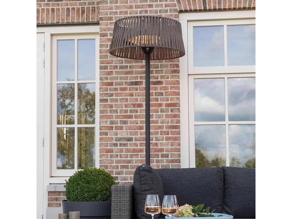 Staande verwarmer Artix Corda 2100 W halogeen bruin