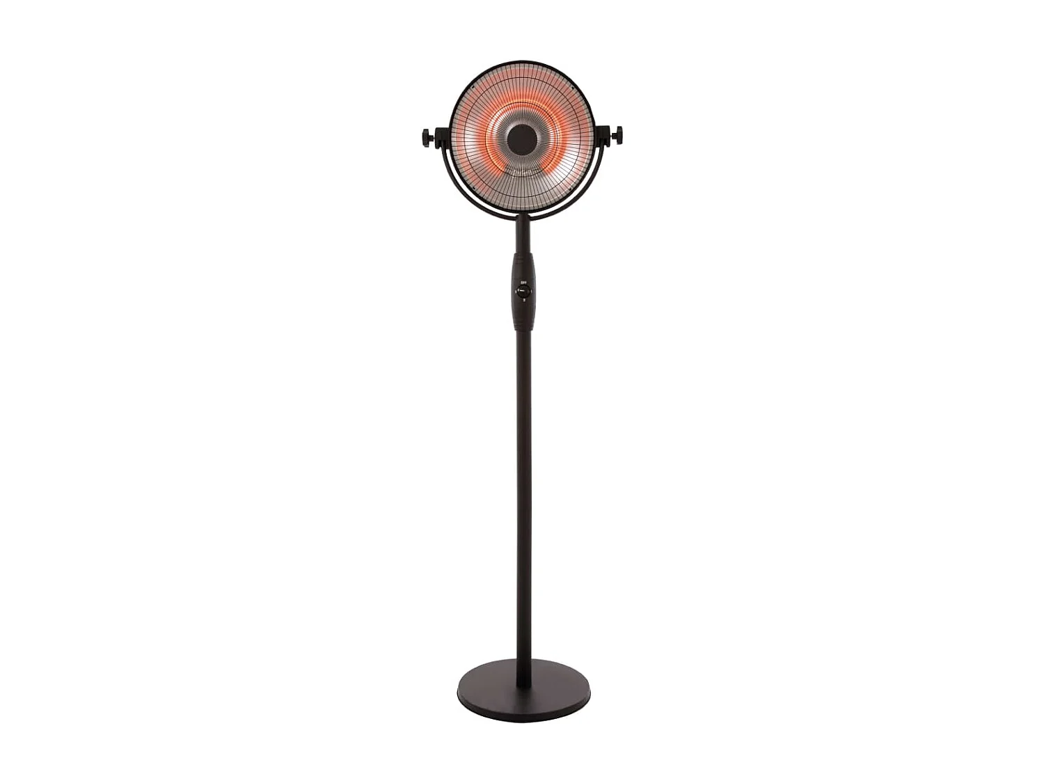 Staande terrasverwarmer Retro Sphere 2100 W halogeen zwart RSS16