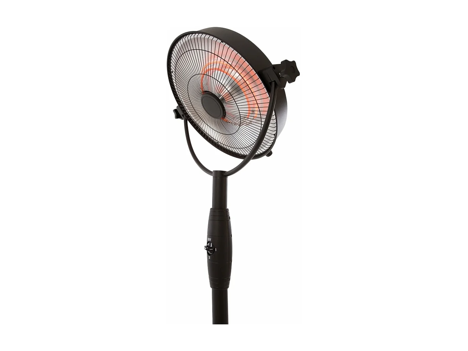 Staande terrasverwarmer Retro Sphere 2100 W halogeen zwart RSS16