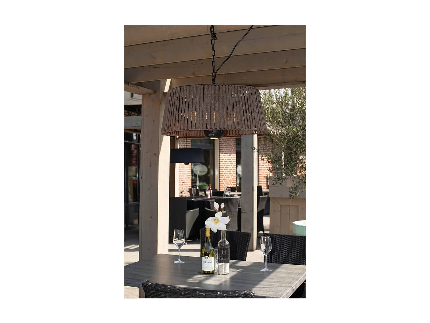 Radiatore a Soffitto Artix Corda 1800 W Alogeno Marrone