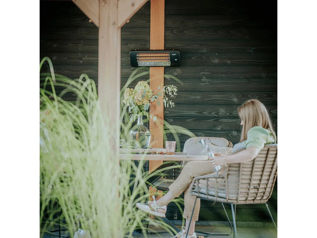 Wandheizstrahler Lugo 2000 W Quarz Grau