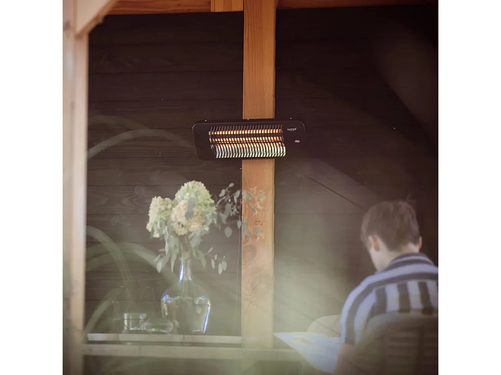 Wandheizstrahler Lugo 2000 W Quarz Grau