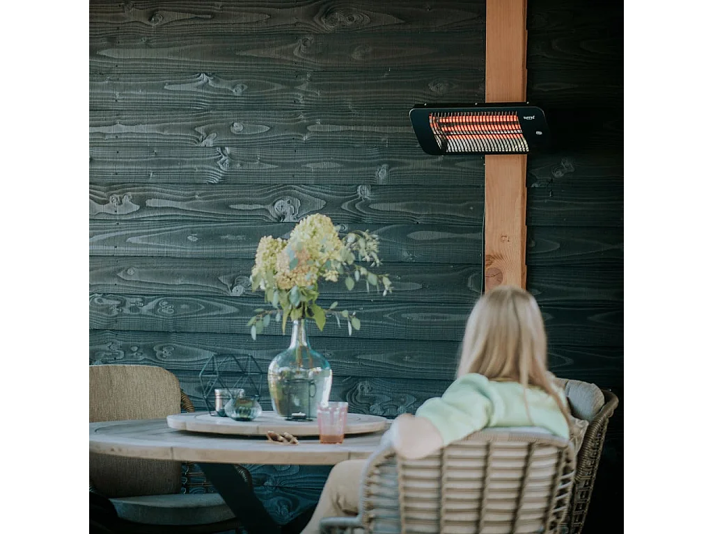 Chauffage mural de patio Lugo 2000 W Quartz Gris