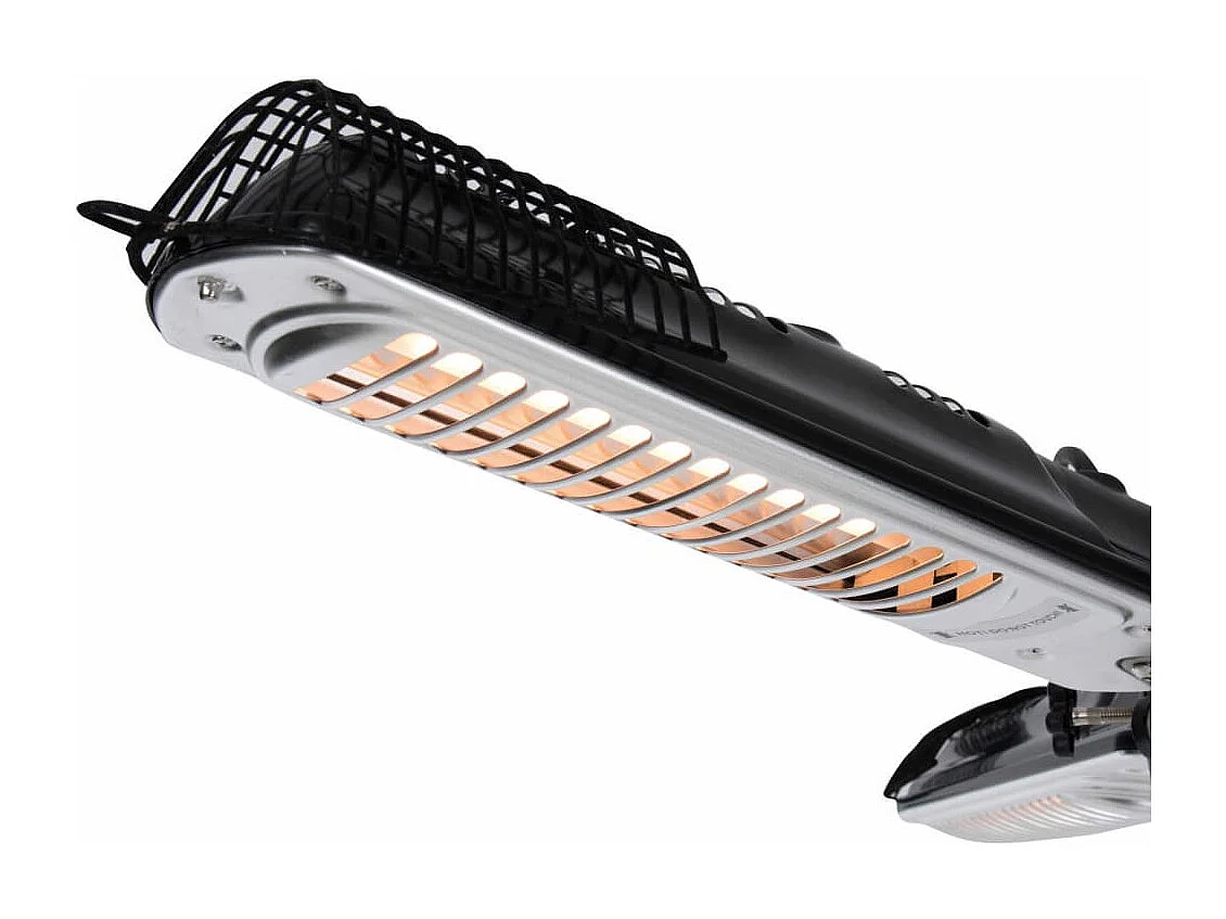 Sonnenschirm-Heizstrahler 2000 W Halogen Schwarz Silbern PH10