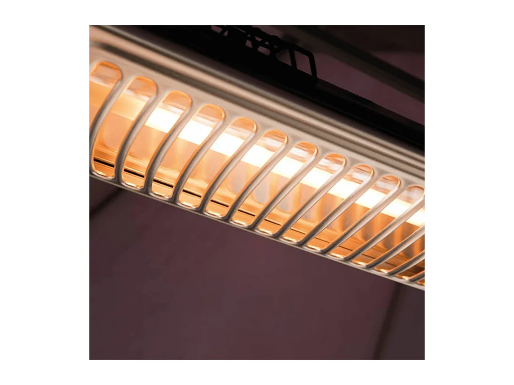 Parasolverwarming 2000 W halogeen zwart en zilver PH10