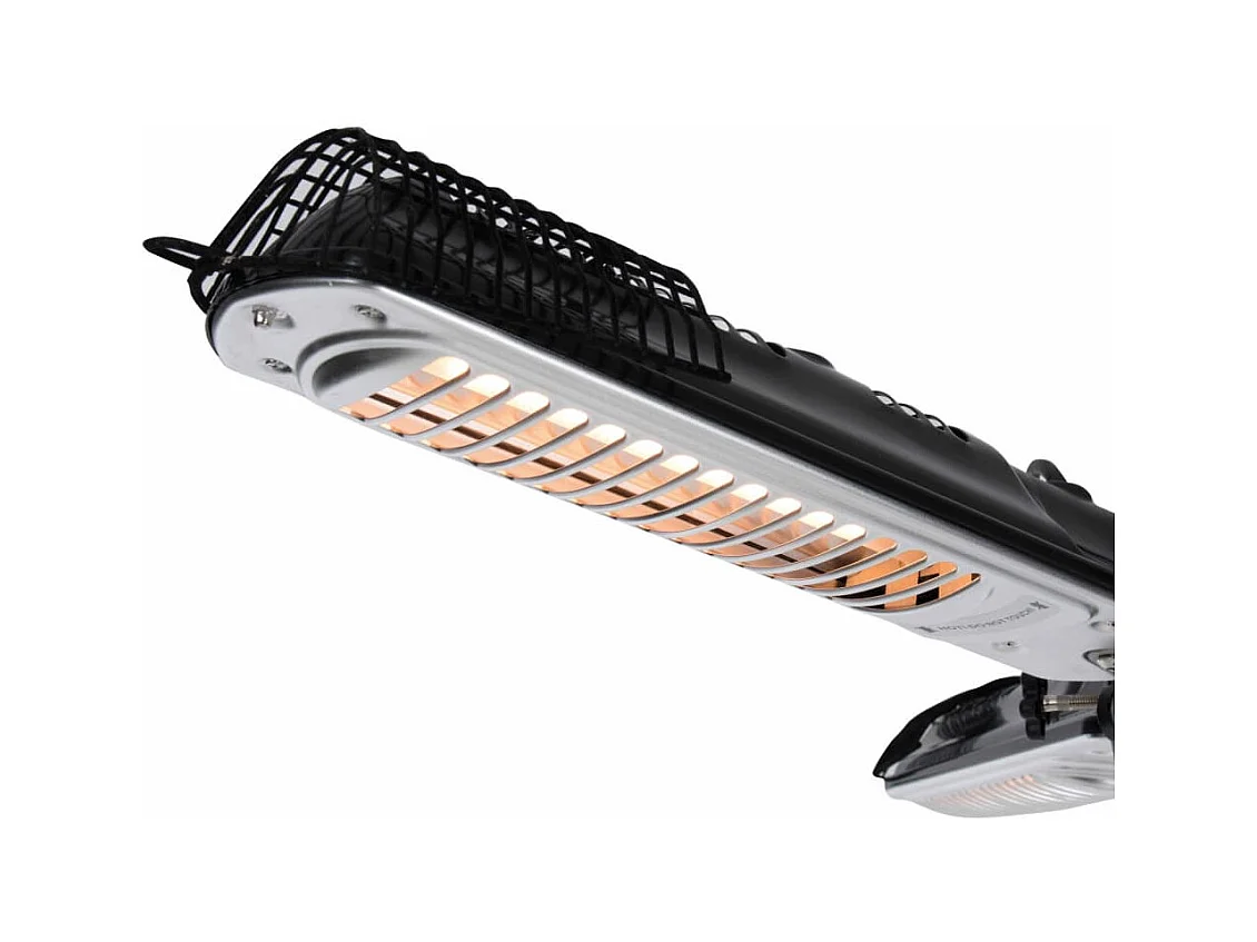 Parasolverwarming 2000 W halogeen zwart en zilver PH10