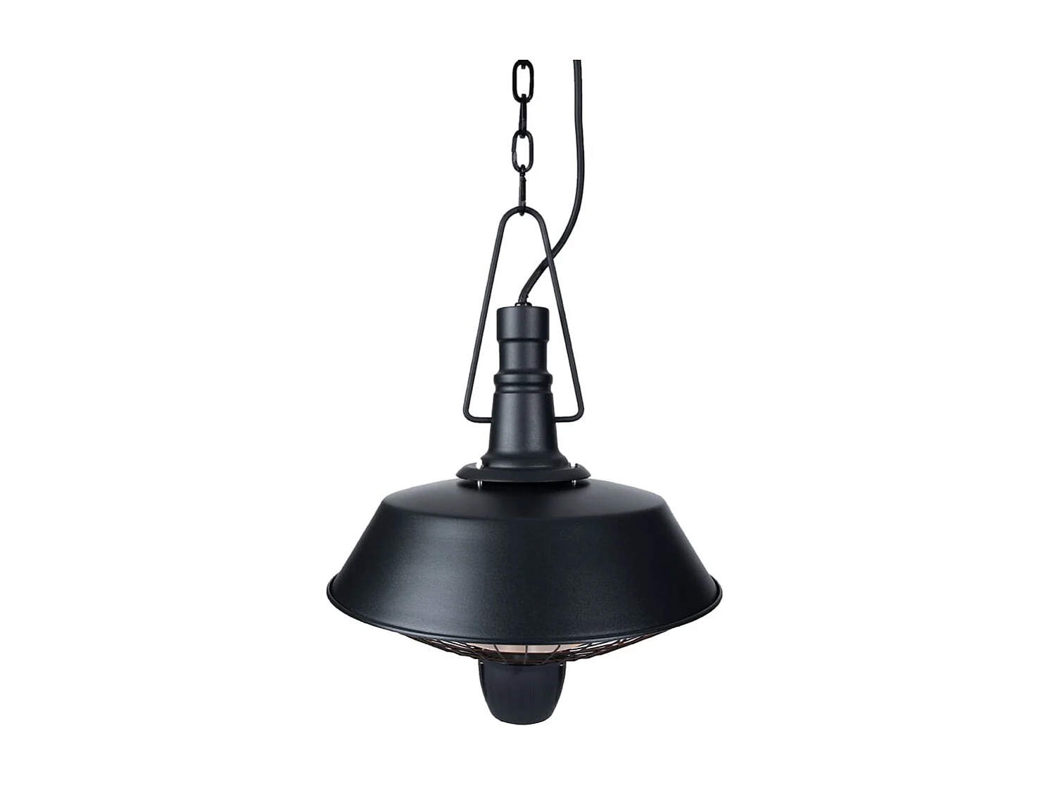 Hangende verwarmer Indus 2100 W halogeen zwart RSH16