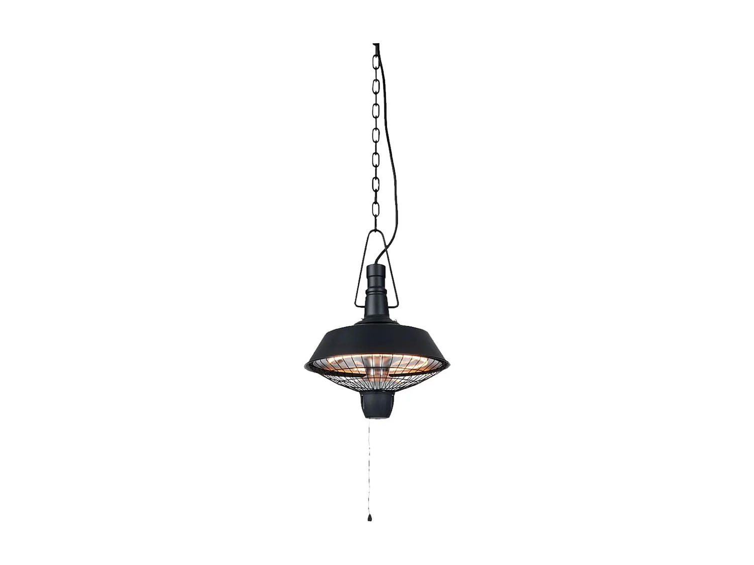 Hangende verwarmer Indus 2100 W halogeen zwart RSH16