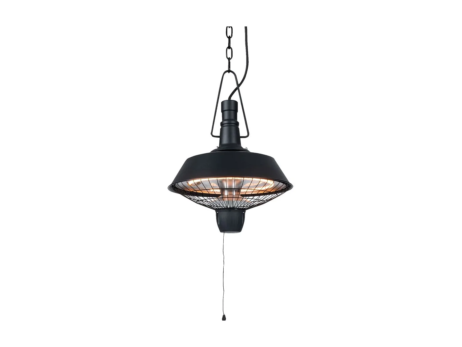 Chauffage suspendu Indus 2100 W Halogène Noir RSH16