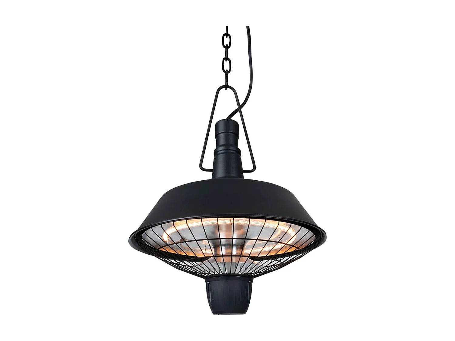 Chauffage suspendu Indus 2100 W Halogène Noir RSH16