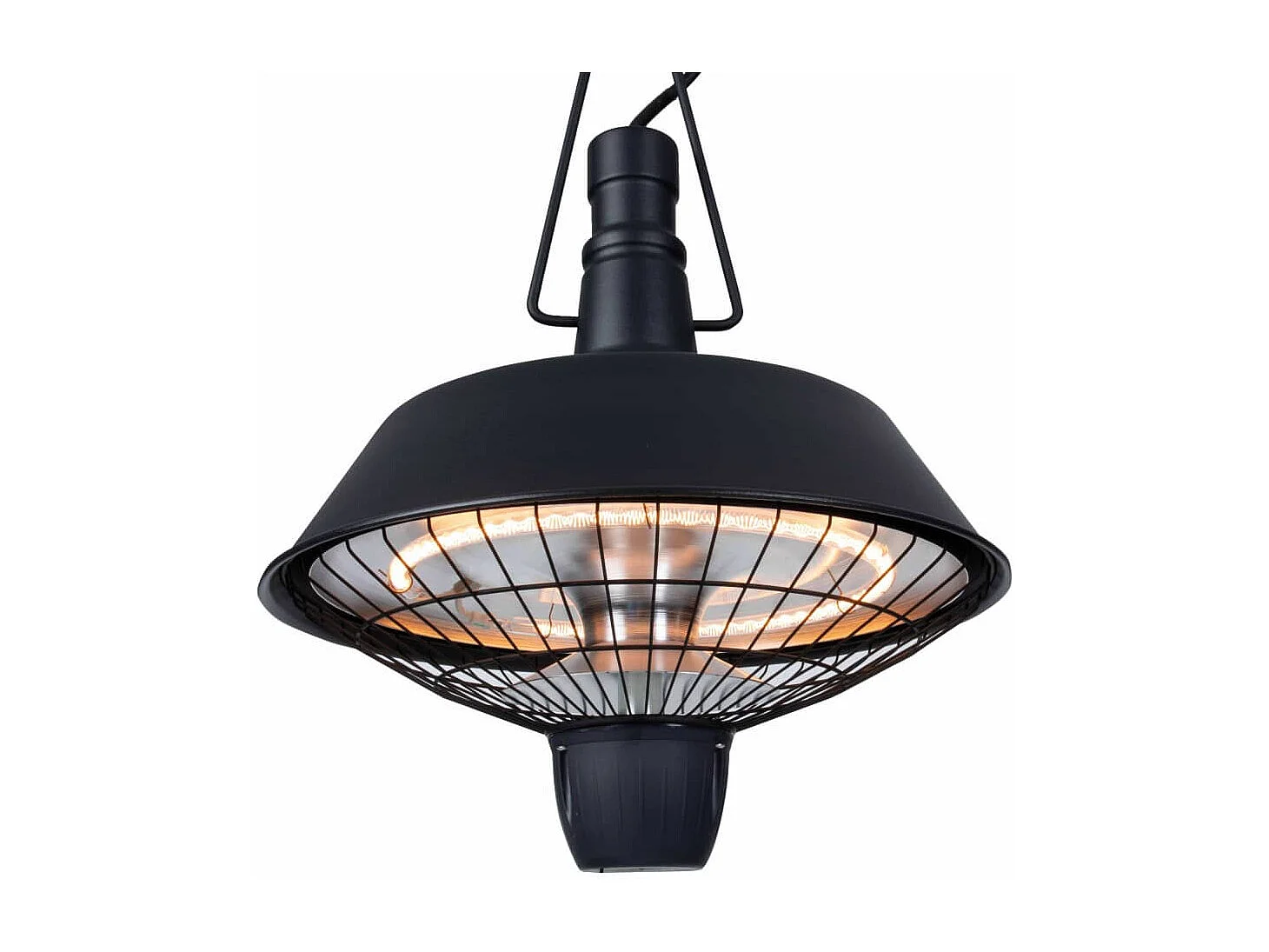 Chauffage suspendu Indus 2100 W Halogène Noir RSH16