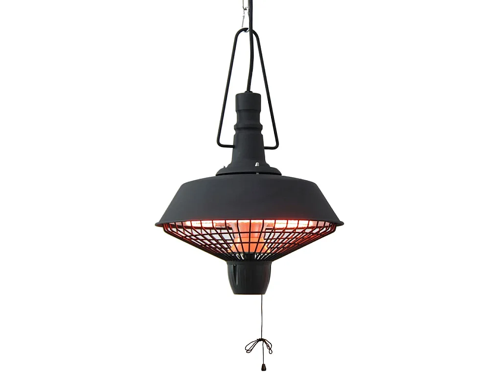 Chauffage suspendu Indus 2100 W Halogène Noir RSH16