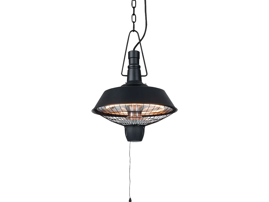 Chauffage suspendu Indus 2100 W Halogène Noir RSH16
