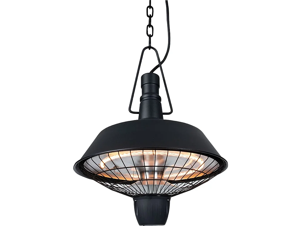 Chauffage suspendu Indus 2100 W Halogène Noir RSH16
