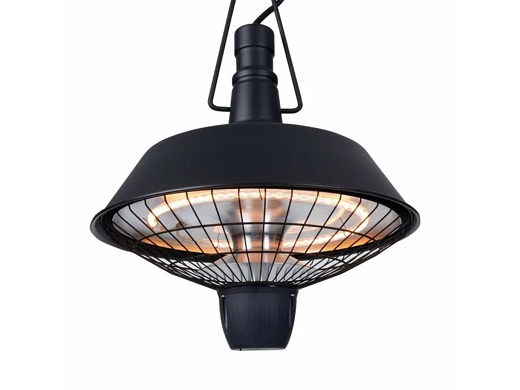 Chauffage suspendu Indus 2100 W Halogène Noir RSH16