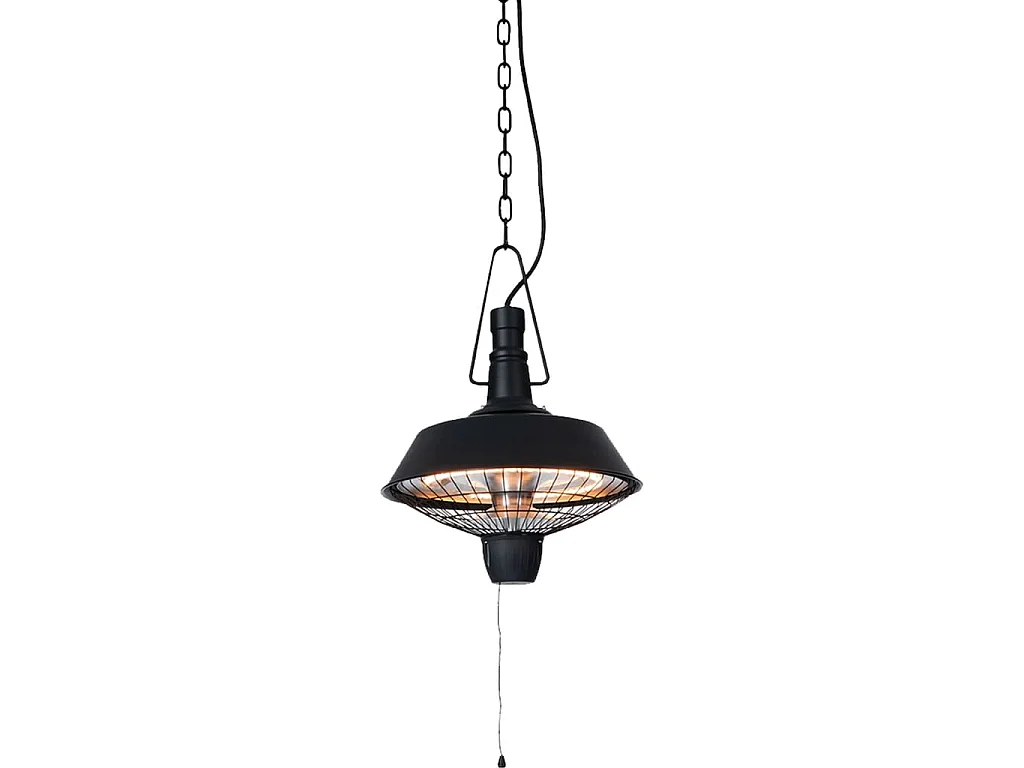 Chauffage suspendu Indus 2100 W Halogène Noir RSH16