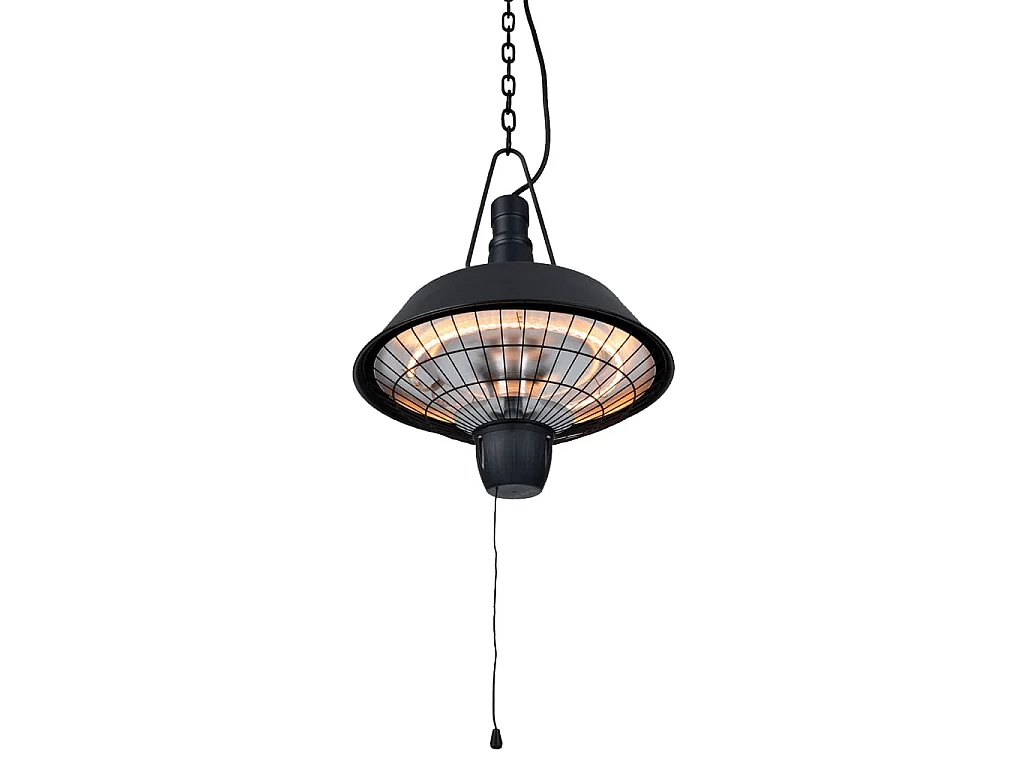 Chauffage suspendu Indus 2100 W Halogène Noir RSH16
