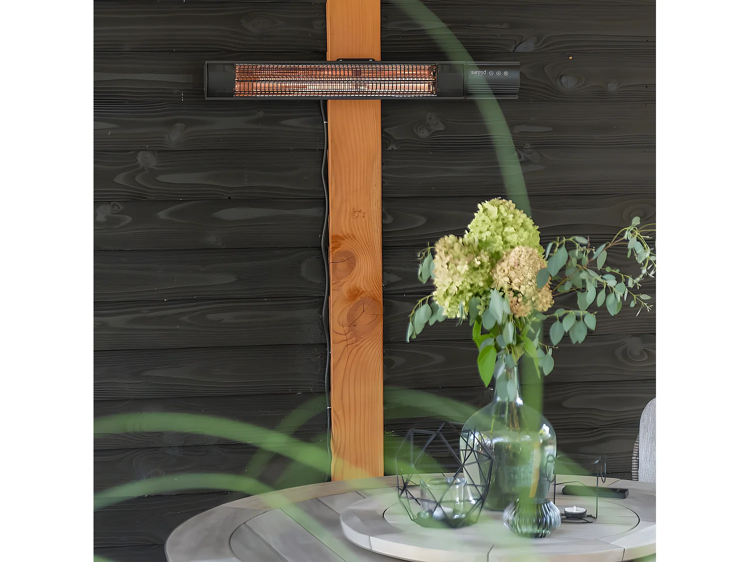 Radiatore a Parete Royal Diamond Dark 2500 W Carbonio Oro Rosa