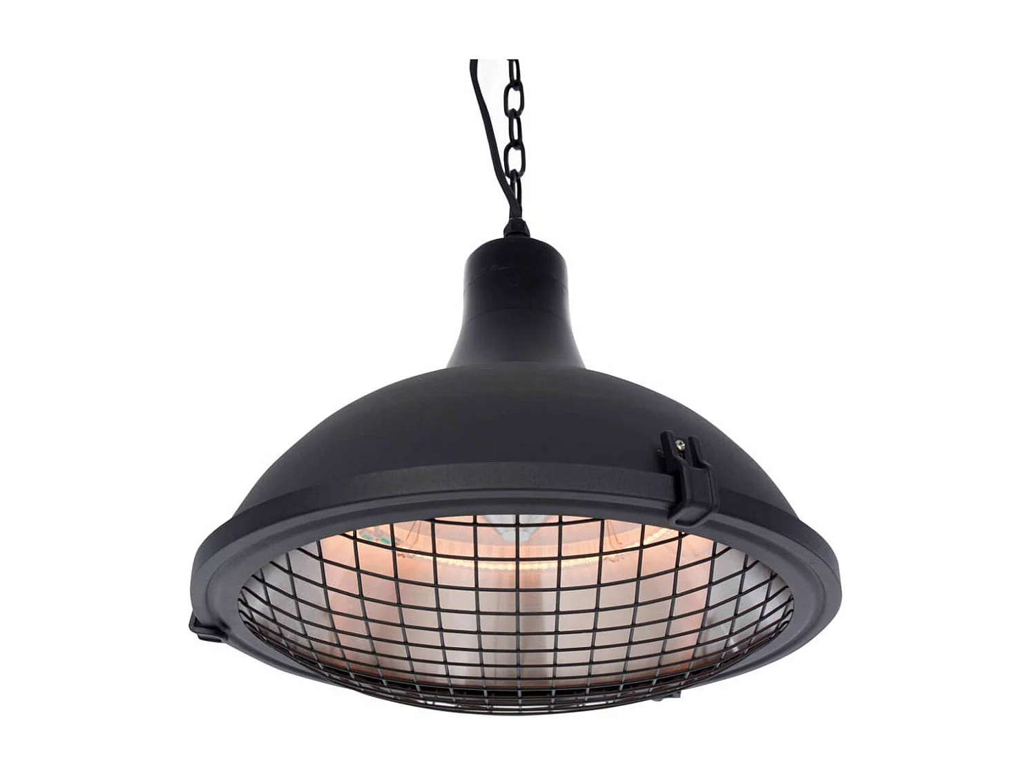 Chauffage suspendu Indus II 2100 W Halogène Noir