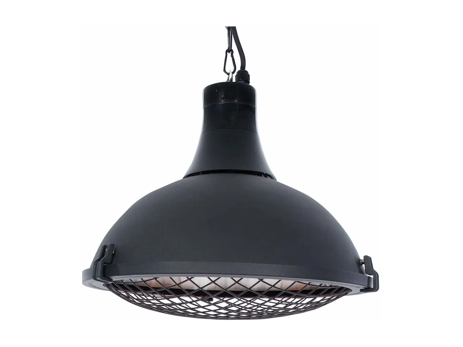 Chauffage suspendu Indus II 2100 W Halogène Noir