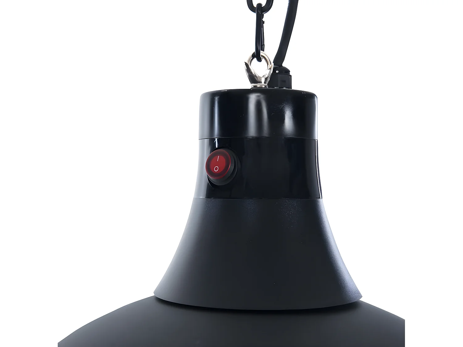 Chauffage suspendu Indus II 2100 W Halogène Noir