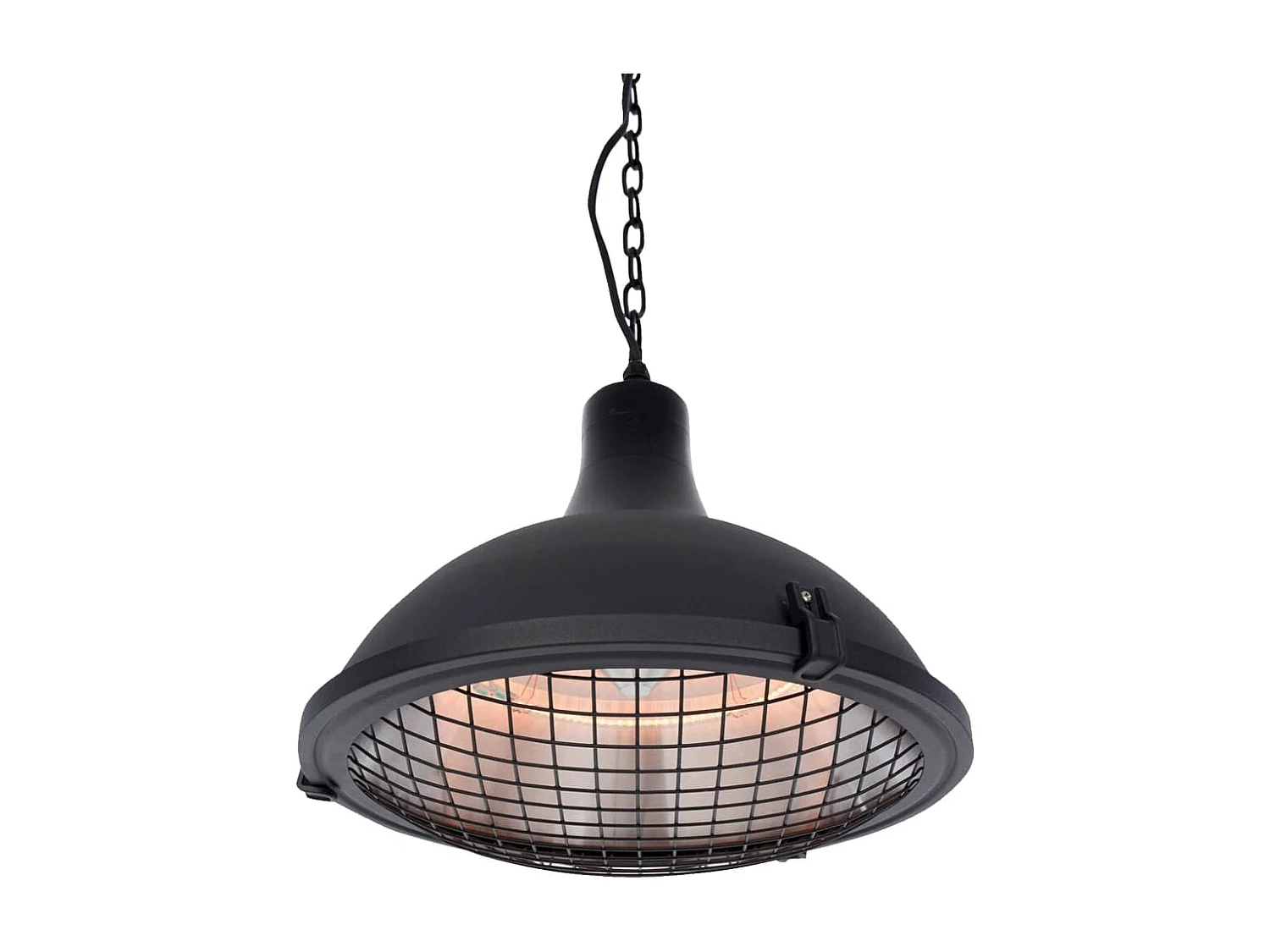 Chauffage suspendu Indus II 2100 W Halogène Noir