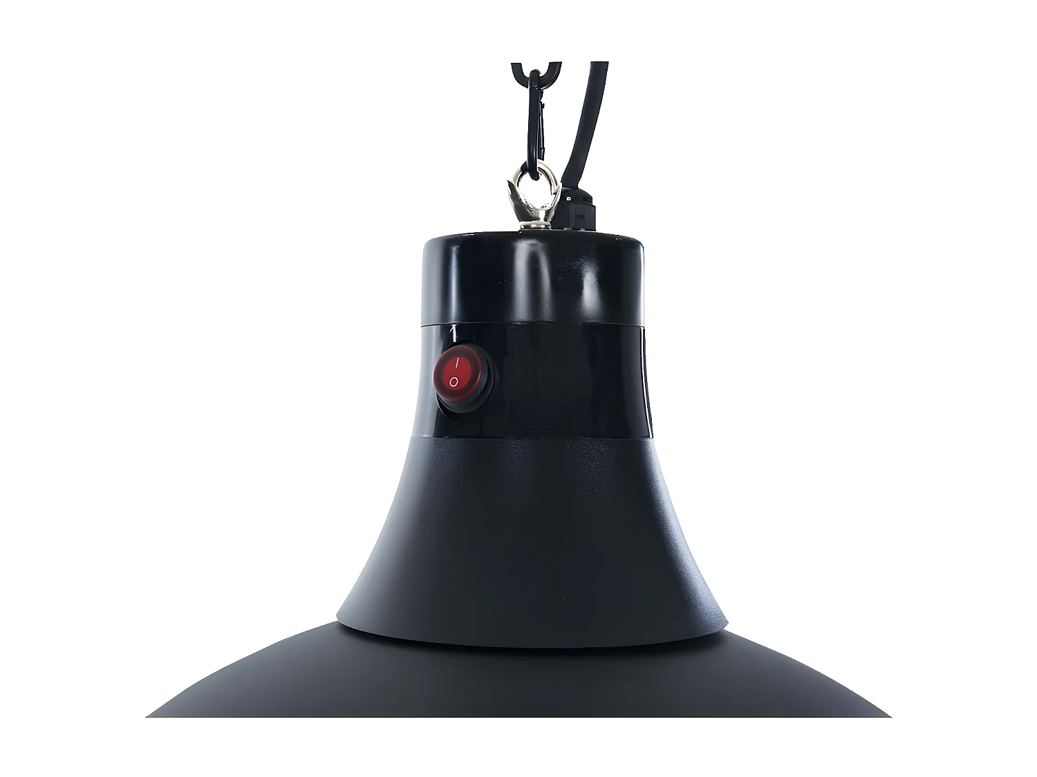 Chauffage suspendu Indus II 2100 W Halogène Noir