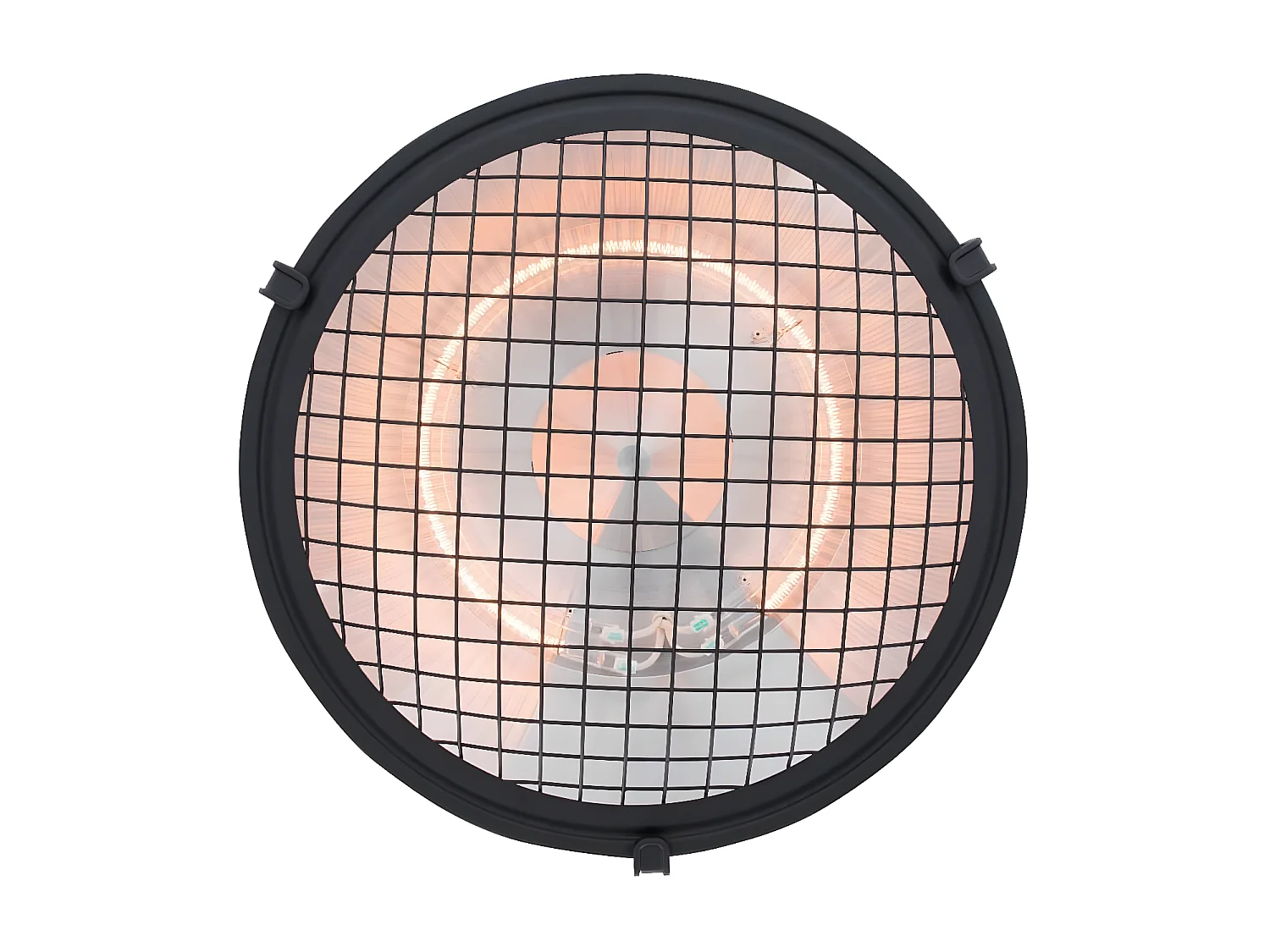 Chauffage suspendu Indus II 2100 W Halogène Noir