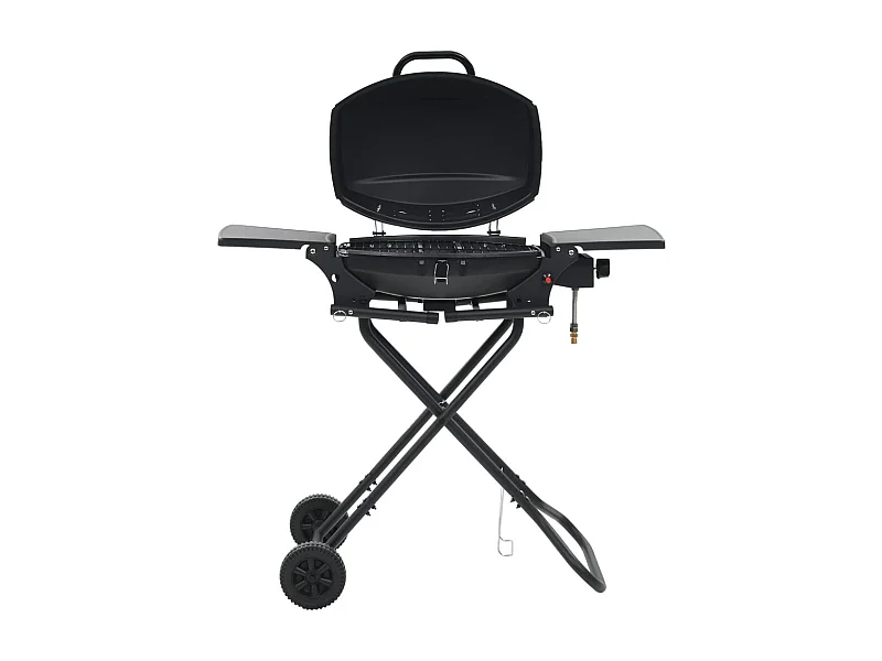 Barbecue au gaz portatif avec zone de cuisson Noir