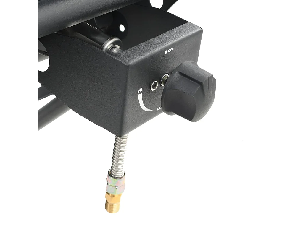 Barbecue au gaz portatif avec zone de cuisson Noir