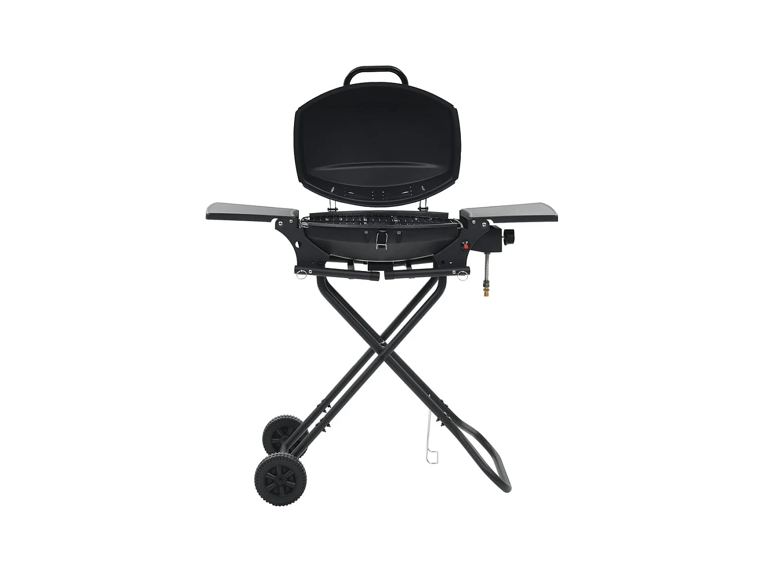 Barbecue au gaz portatif avec zone de cuisson Noir