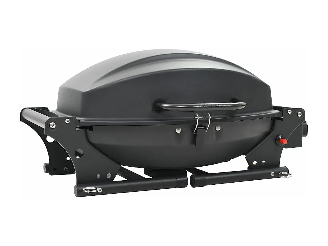 Gasbarbecue met kookzone zwart