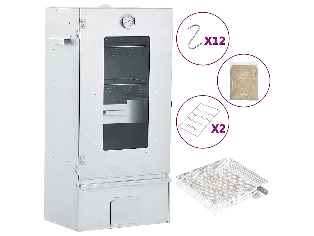 BBQ-rookoven met koude rookgenerator gegalvaniseerd staal