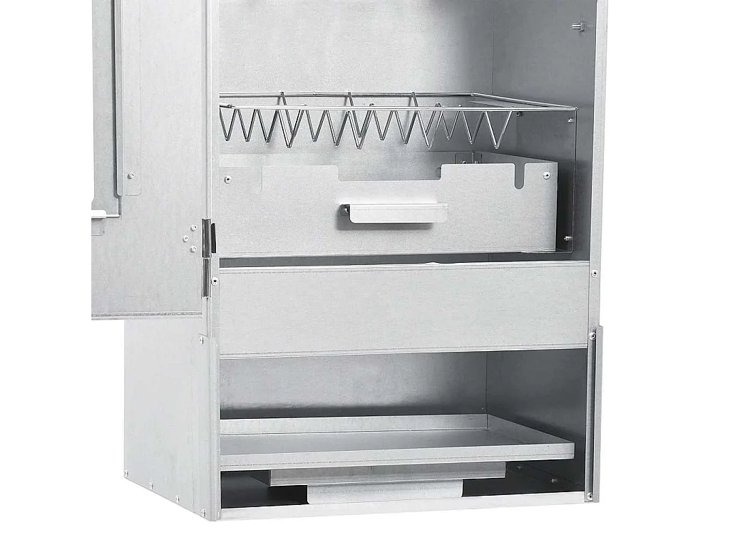 BBQ-rookoven met tafel gegalvaniseerd staal