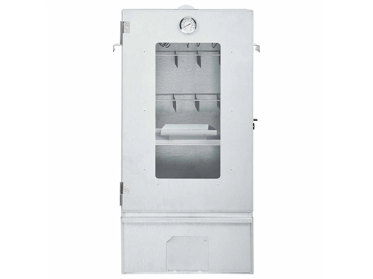 Forno Affumicatore BBQ con Tavolino in Acciaio Zincato