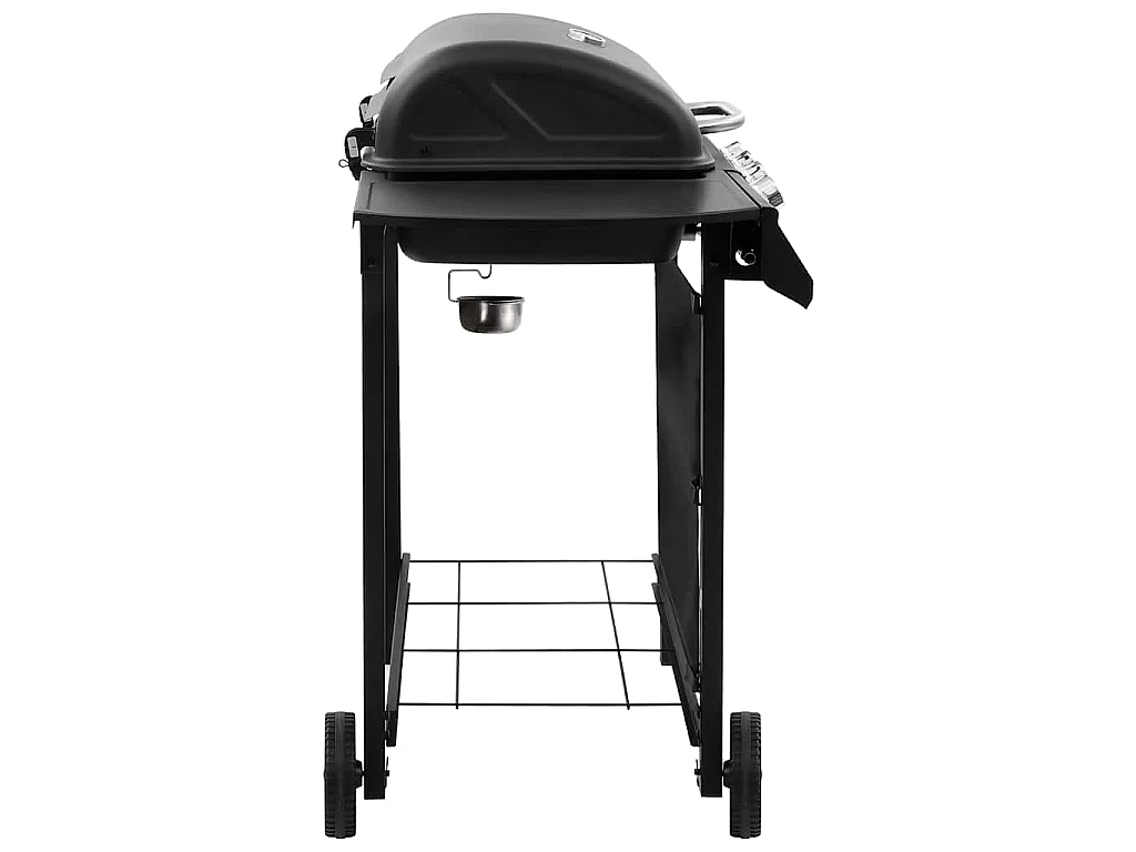 Gasgrill mit 4 Flammen Schwarz